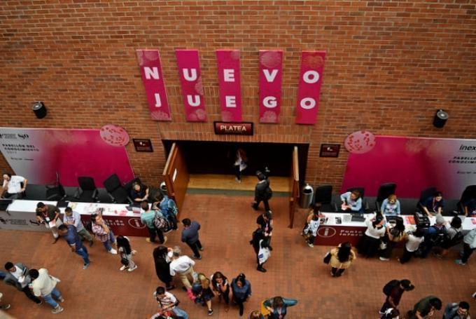 Hall del Teatro Metropolitano en Colombiatex 2017