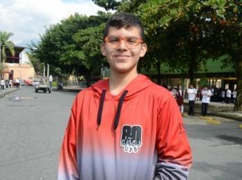 Joshua Mera estudiante del Colegio