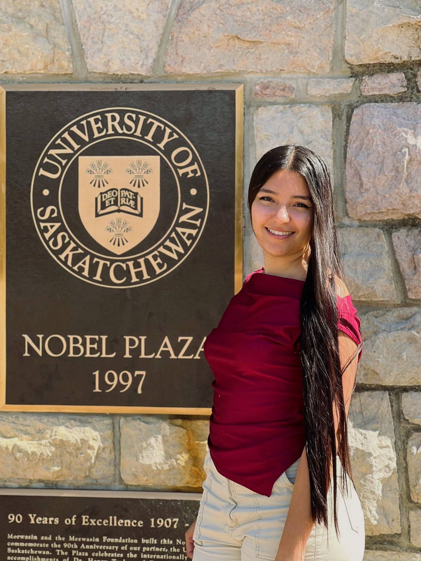 Mariana Manchego en la Universidad de Saskatchewan Canadá