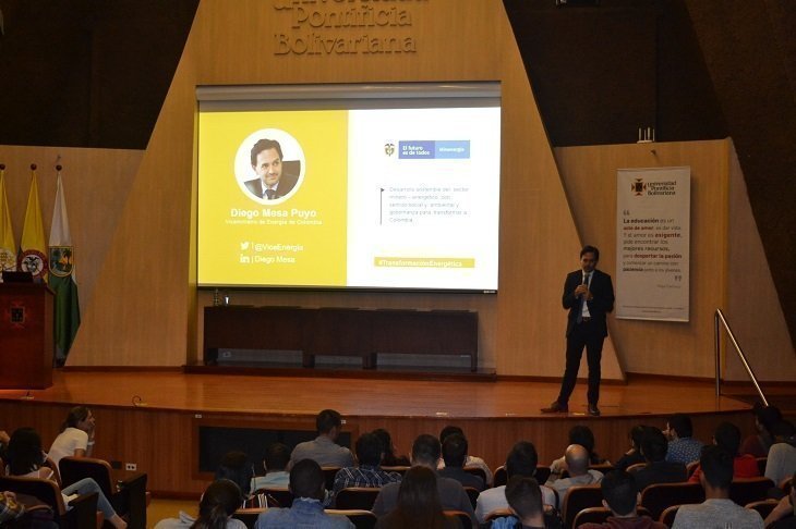 Exposición del viceministro de energía de Colombia en la UPB