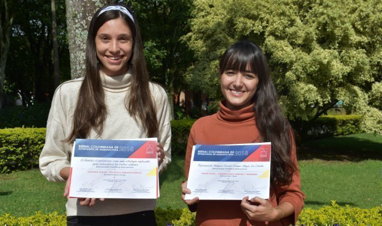 Estudiantes destacadas en la Bienal Colombiana de Arquitectura